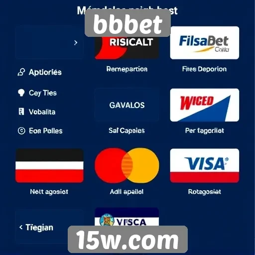 Métodos de pagamento disponíveis no bbbet